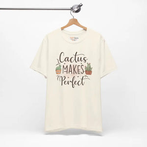 Cactus Makes Perfect Cotton Tee - Unisex Jersey T-shirt - Dipaliz - T-shirts