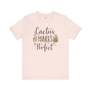 Cactus Makes Perfect Cotton Tee - Unisex Jersey T-shirt - Dipaliz - T-shirts