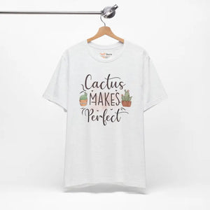 Cactus Makes Perfect Cotton Tee - Unisex Jersey T-shirt - Dipaliz - T-shirts
