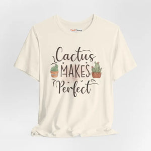 Cactus Makes Perfect Cotton Tee - Unisex Jersey T-shirt - Dipaliz - T-shirts