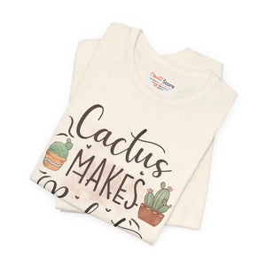 Cactus Makes Perfect Cotton Tee - Unisex Jersey T-shirt - Dipaliz - T-shirts