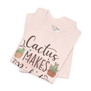 Cactus Makes Perfect Cotton Tee - Unisex Jersey T-shirt - Dipaliz - T-shirts