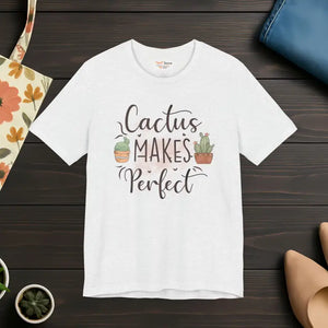 Cactus Makes Perfect Cotton Tee - Unisex Jersey T-shirt - Dipaliz - T-shirts