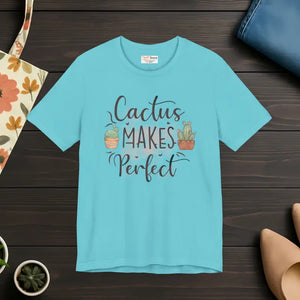 Cactus Makes Perfect Cotton Tee - Unisex Jersey T-shirt - Dipaliz - T-shirts