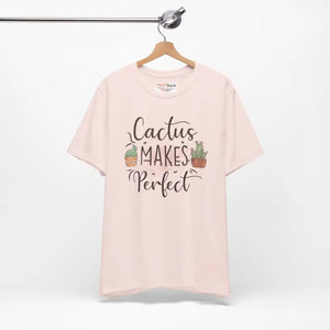 Cactus Makes Perfect Cotton Tee - Unisex Jersey T-shirt - Dipaliz - T-shirts