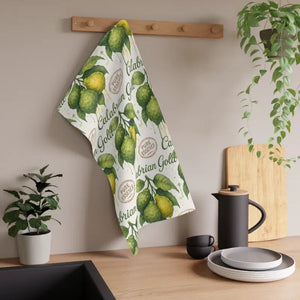 Lemon Tea Towels - Citrus Kitchen Style - Dipaliz - Cotton Twill / 18’’ × 30’’