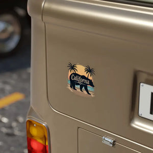 California Bear Transparent Water-resistant Vinyl Outdoor Sticker - Dipaliz - Decorative Stickers