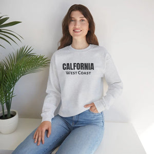 California West Coast Sweatshirt, Vintage College Crewneck Embroidered - Sweatshirts