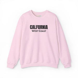 California West Coast Sweatshirt, Vintage College Crewneck Embroidered - Sweatshirts