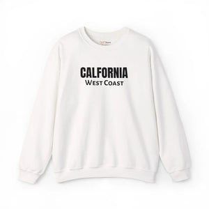 California West Coast Sweatshirt, Vintage College Crewneck Embroidered - Sweatshirts