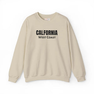 California West Coast Sweatshirt, Vintage College Crewneck Embroidered - Sweatshirts