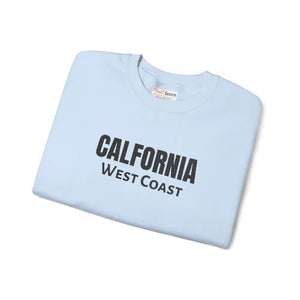 California West Coast Sweatshirt, Vintage College Crewneck Embroidered - Sweatshirts