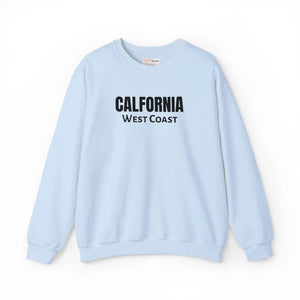 California West Coast Sweatshirt, Vintage College Crewneck Embroidered - Sweatshirts