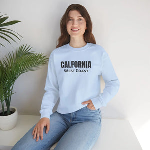 California West Coast Sweatshirt, Vintage College Crewneck Embroidered - Sweatshirts