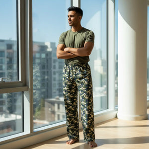 Camo Men’s Pajama Pants - Comfortable All-over Print Lounge Trousers - Pajamas - Xs