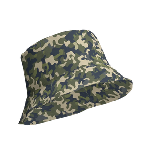 Camo Reversible Bucket Hat - Streetwear Polyester - Dipaliz - Hats
