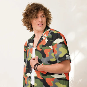 Eco-friendly Camouflage Button Shirt - Summer - Dipaliz - Shirts