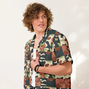 Lightweight Camouflage Pattern Unisex Button Shirt - Dipaliz - Shirts