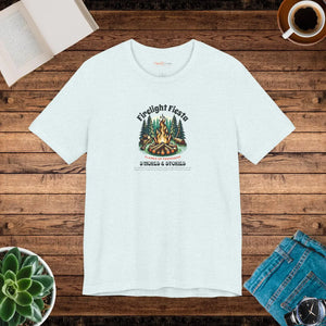 Soft Cotton Short Sleeve Tee - Camp Fire Design - Dipaliz - T-shirts