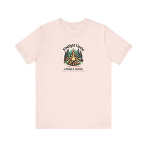 Soft Cotton Short Sleeve Tee - Camp Fire Design - Dipaliz - T-shirts