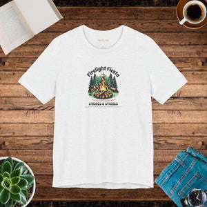 Soft Cotton Short Sleeve Tee - Camp Fire Design - Dipaliz - T-shirts