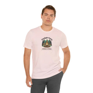 Soft Cotton Short Sleeve Tee - Camp Fire Design - Dipaliz - T-shirts