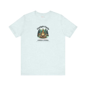 Soft Cotton Short Sleeve Tee - Camp Fire Design - Dipaliz - T-shirts