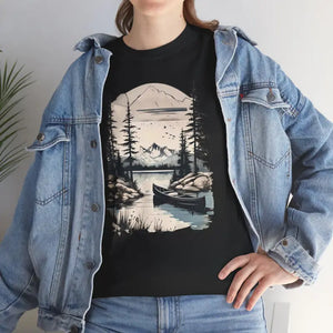Adventure Awaits Landscape Tee - Heavy Cotton Outdoor Shirt - Dipaliz - T-shirts