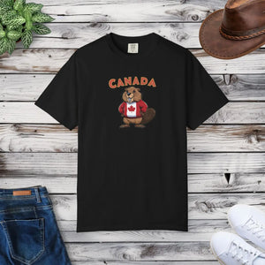 Soft Garment Dyed Canada Day T-shirt Beaver - Dipaliz - T-shirts