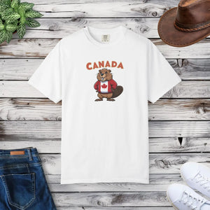 Soft Garment Dyed Canada Day T-shirt Beaver - Dipaliz - T-shirts