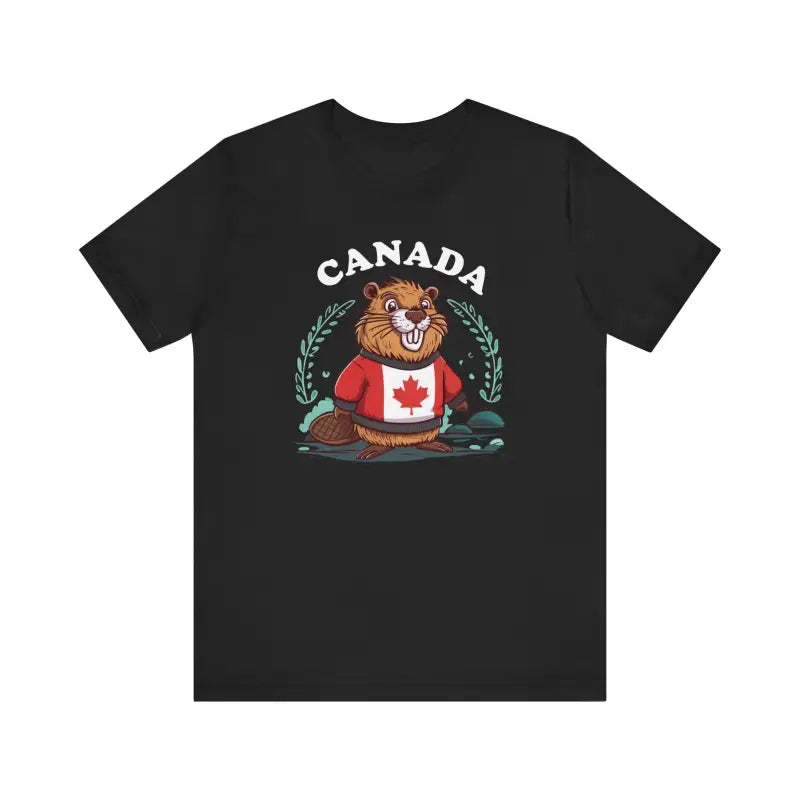 Celebrate Canada Day: Beaver Unisex Jersey Short Sleeve Tee - T-shirt