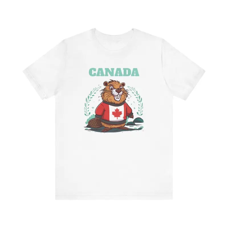 Celebrate Canada Day: Beaver Unisex Jersey Short Sleeve Tee - T-shirt