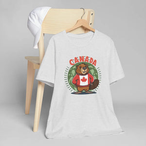 Cozy Canada Day Beaver Tee Soft Cotton Jersey - Dipaliz - T-shirts