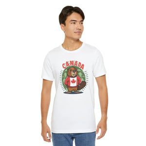 Cozy Canada Day Beaver Tee Soft Cotton Jersey - Dipaliz - T-shirts