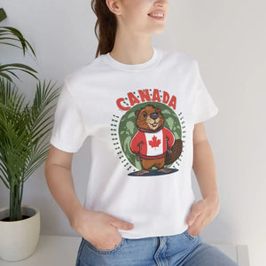 Cozy Canada Day Beaver Tee Soft Cotton Jersey - Dipaliz - T-shirts
