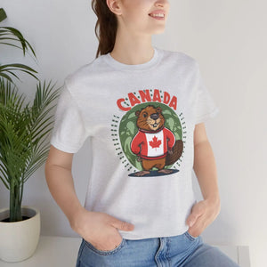 Cozy Canada Day Beaver Tee Soft Cotton Jersey - Dipaliz - T-shirts
