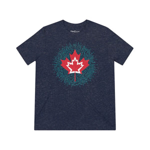 Soft Triblend Maple Leaf Tee Celebrate Canada Day Dipaliz - T-shirts