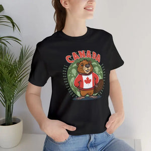 Canada Day Beaver Tee - Soft Unisex Jersey Cotton - Dipaliz - T-shirts