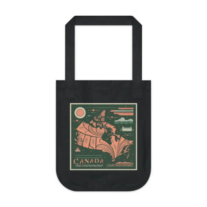 Eco-friendly Canada Day Canvas Tote - Canadian Flag - Dipaliz - Bags
