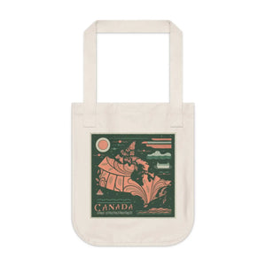 Eco-friendly Canada Day Canvas Tote - Canadian Flag - Dipaliz - Bags