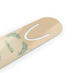 Cancer Zodiac Bookmark – Vintage Crab Astrology with Birthdate Quote - Bookmarks