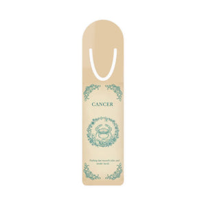 Cancer Zodiac Bookmark – Vintage Crab Astrology with Birthdate Quote - Bookmarks