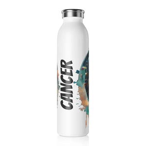 Cancer Zodiac Sign Double Walled Water Bottle - Dipaliz - 20oz / White - Kitchen & Dining