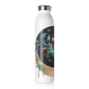Cancer Zodiac Sign Double Walled Water Bottle - Dipaliz - 20oz / White - Kitchen & Dining