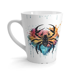 Cancer Zodiac Latte Mug - Ceramic 12 Oz Astrology - Dipaliz - Mugs