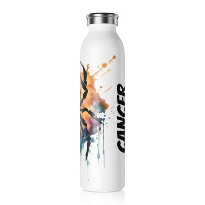 Elevate Hydration with Cancer Zodiac Slim Water Bottle! - 20oz / White Mug