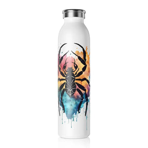 Slim Water Bottle Double Walled Cosmic Hydration - Dipaliz - 20oz / White - Bottles