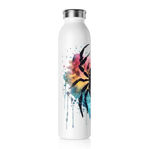 Slim Water Bottle Double Walled Cosmic Hydration - Dipaliz - 20oz / White - Bottles