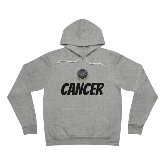 Cancer Zodiac Sponge Fleece Hoodie: 2024 Fashion Ready! - Athletic Heather / Xs Hoodie