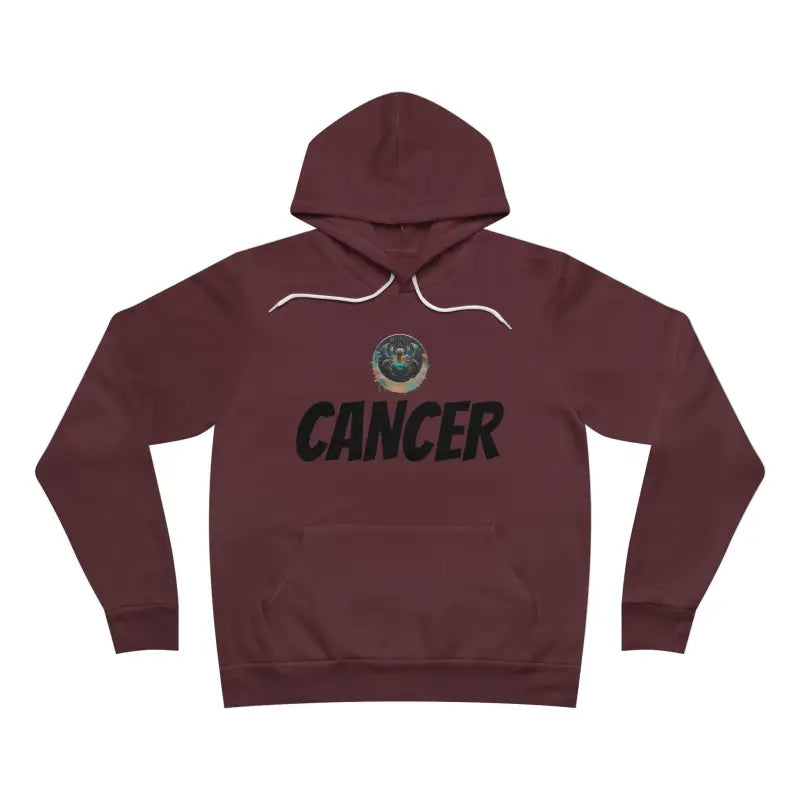 Cozy Cancer Zodiac Sponge Fleece Hoodie: Ultimate Style & Comfort - Maroon / Xs Hoodie